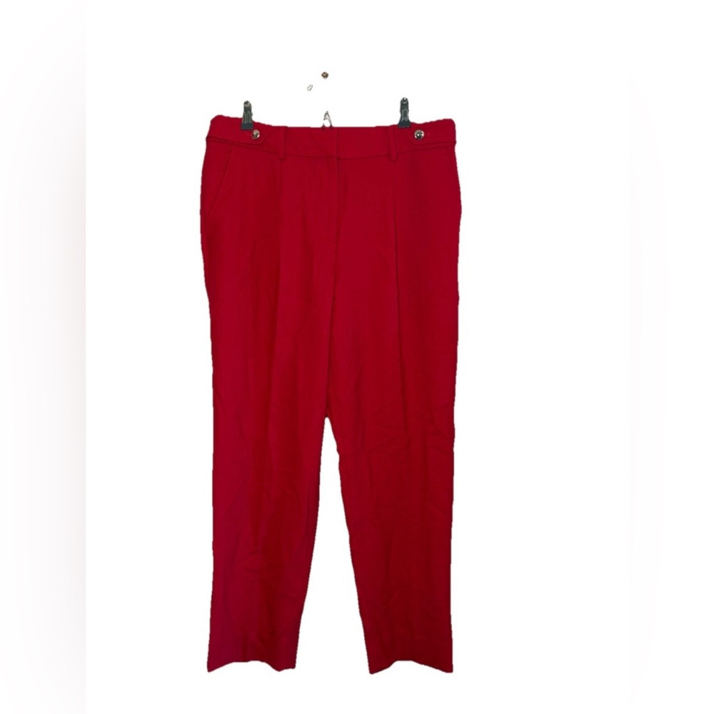 NWT Talbots red wool blend trouser pants